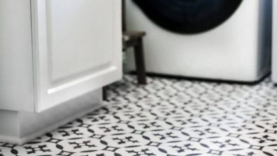 DIY Moroccan Vinyl Tile Floor