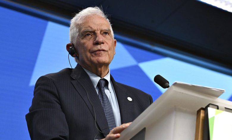 Borrell proposes to suspend EU-Israel political talks over Gaza war