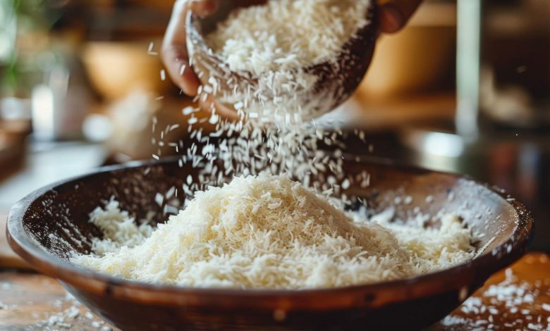 A bowl of flour