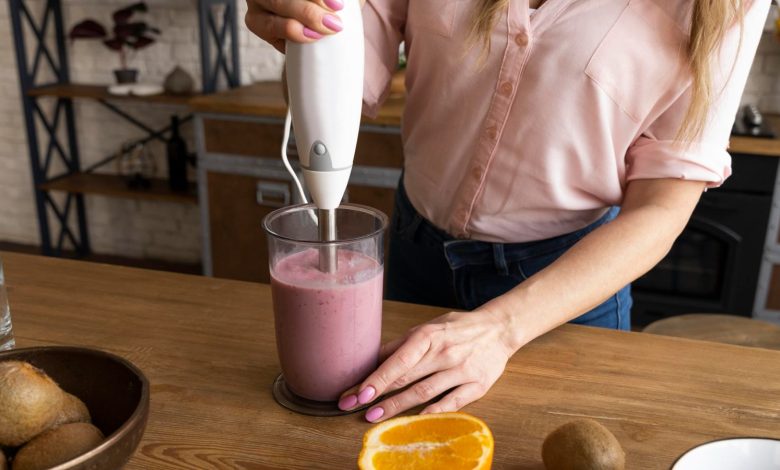 A man making a smoothie