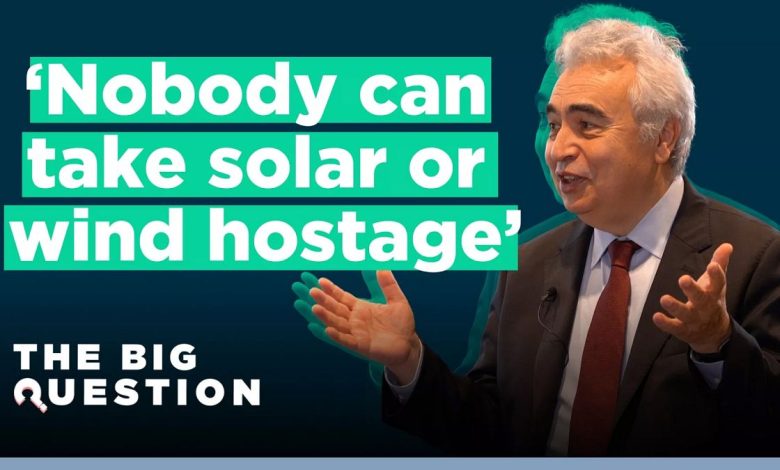 ‘Nobody can take solar or wind hostage’: IEA chief on creating a secure energy supply