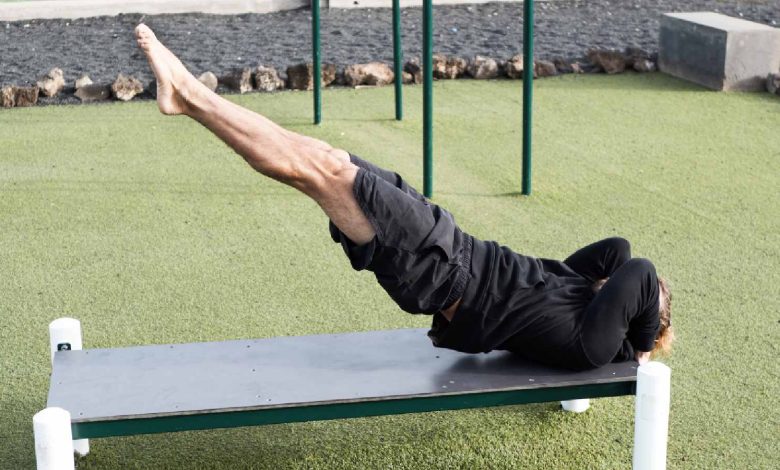 Strengthen your core with dragon flag exercise