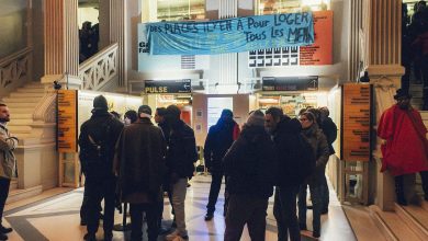 Iconic Paris venue struggles as 350 young migrants protest by sleeping in hallways