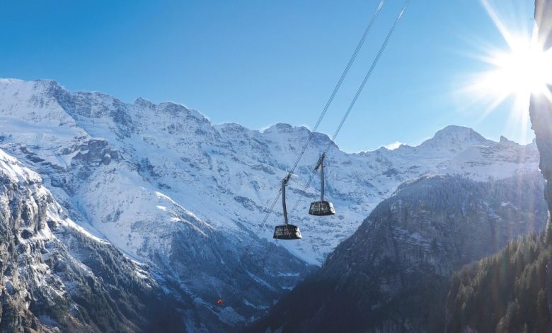 Switzerland unveils the world’s steepest cable car leading up to James Bond revolving restaurant