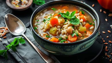 Vegetable barley soup