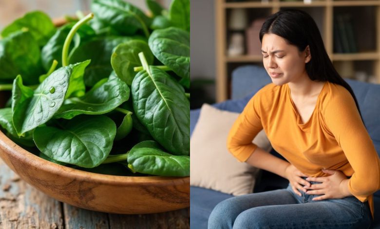 Looking for a remedy for period pain? Consuming spinach can be helpful