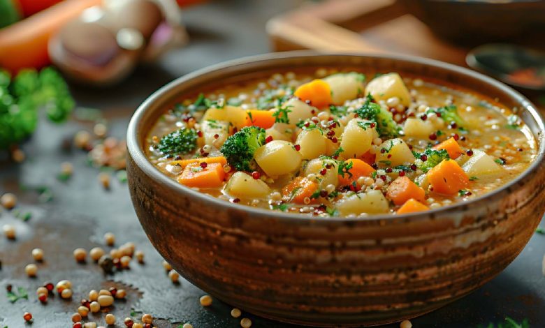 Make quinoa vegetable soup in just 30 minutes