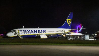 Violent turbulence hits Ryanair flight in Germany, forcing an emergency landing and injuring 9