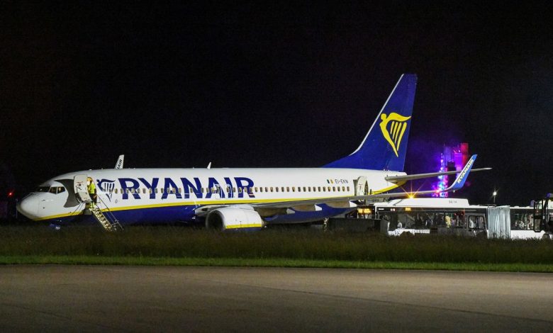 Violent turbulence hits Ryanair flight in Germany, forcing an emergency landing and injuring 9