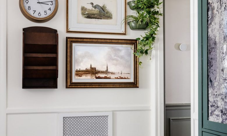 skylight calendar on art gallery wall as a family command center