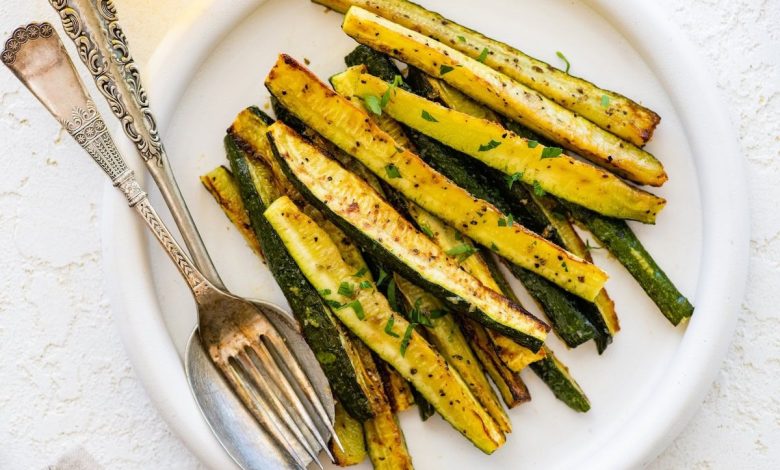 Easy Oven Roasted Zucchini