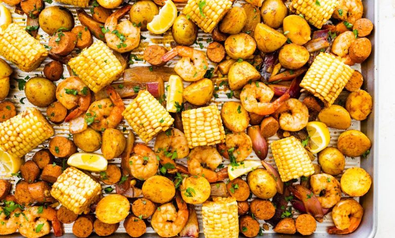 Easy Sheet Pan Shrimp Boil